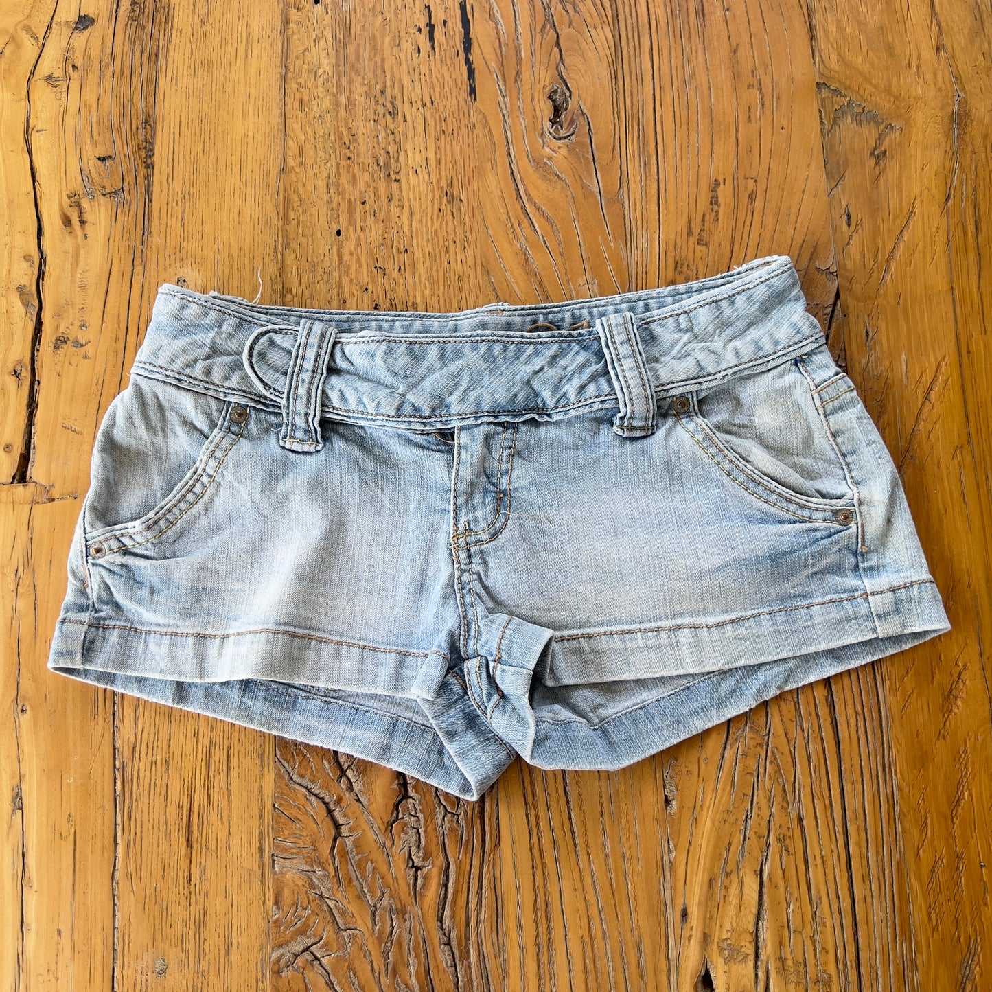 y2k denim mini shorts