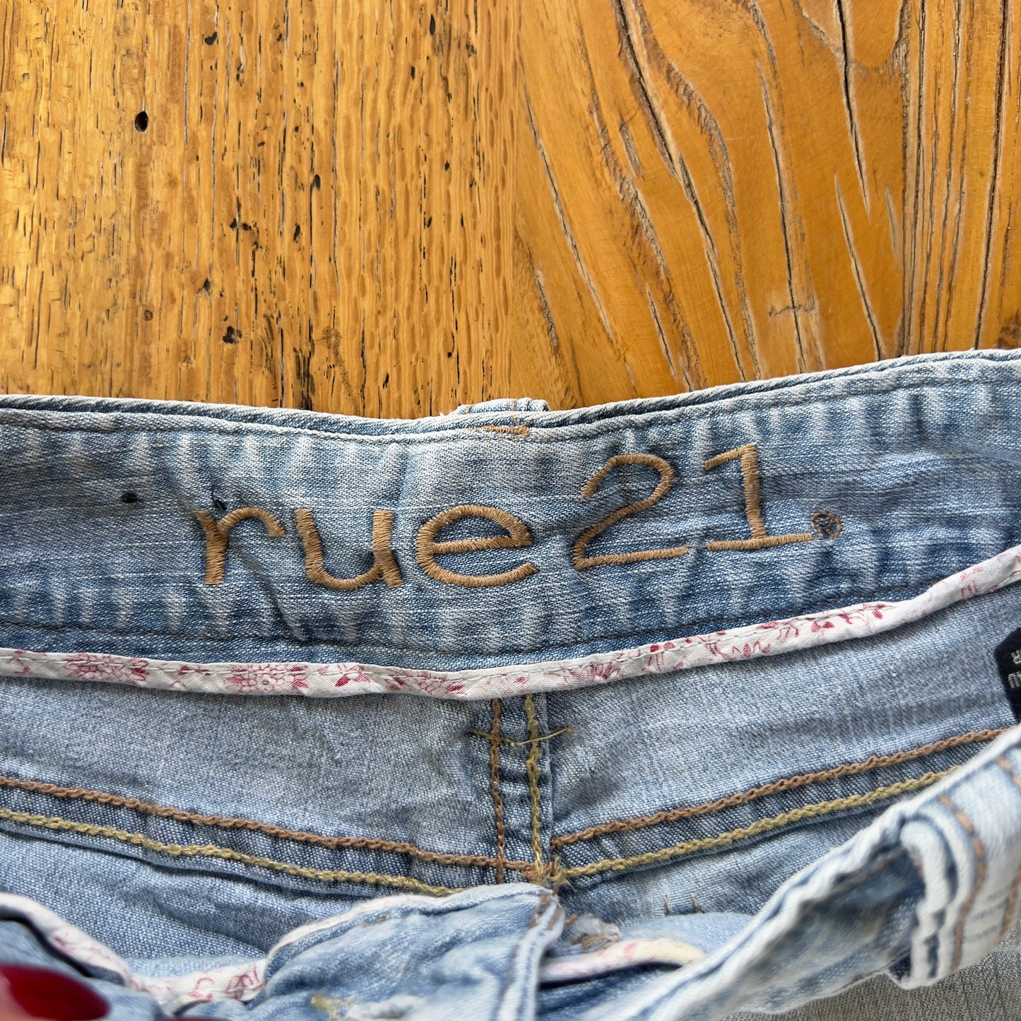 y2k denim mini shorts