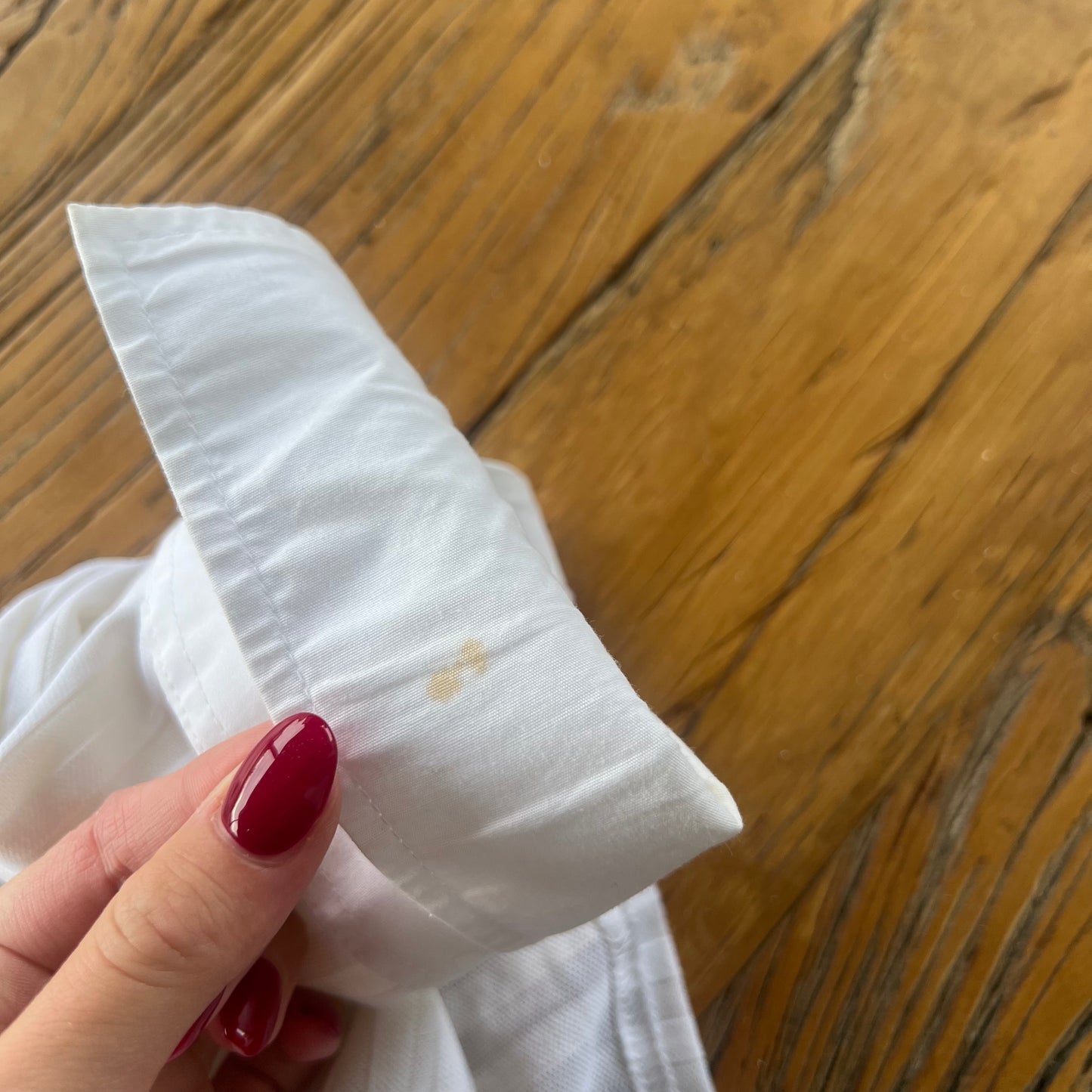 white button-up shirt