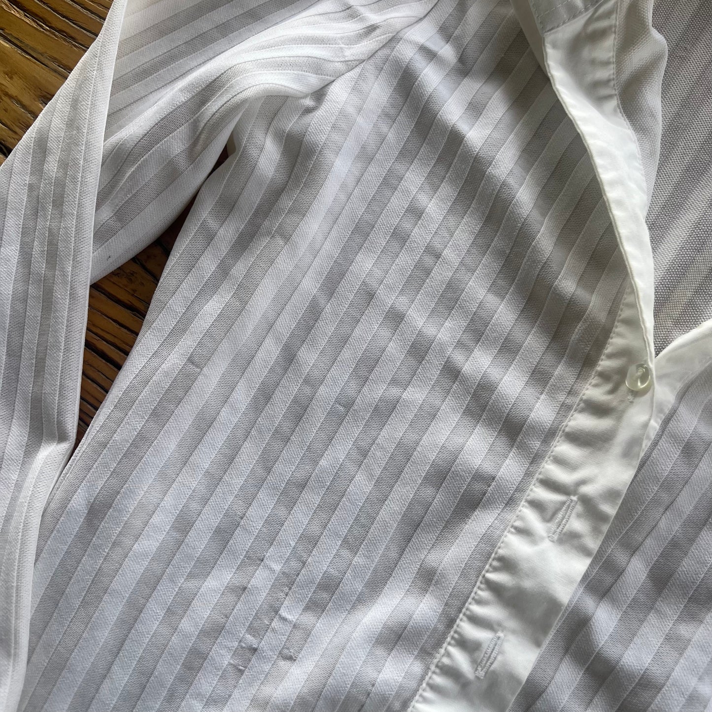 white button-up shirt