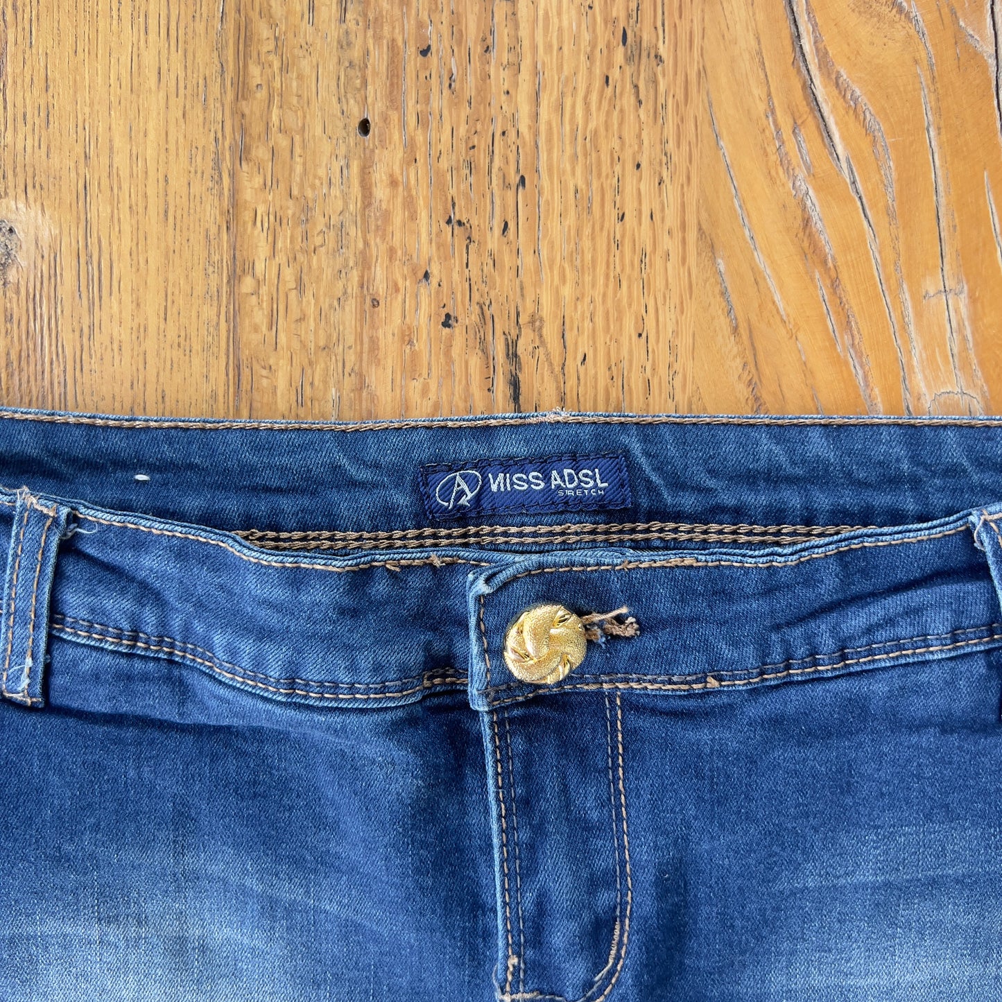 y2k denim mini skort