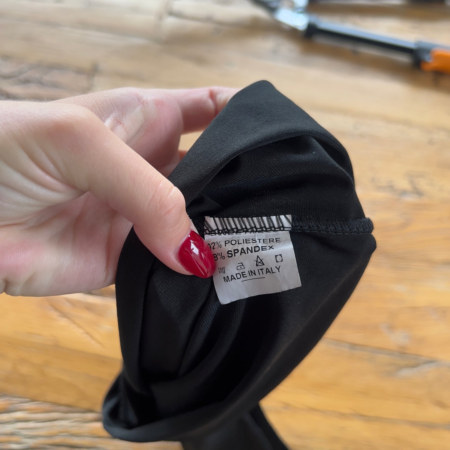 black high neck tank