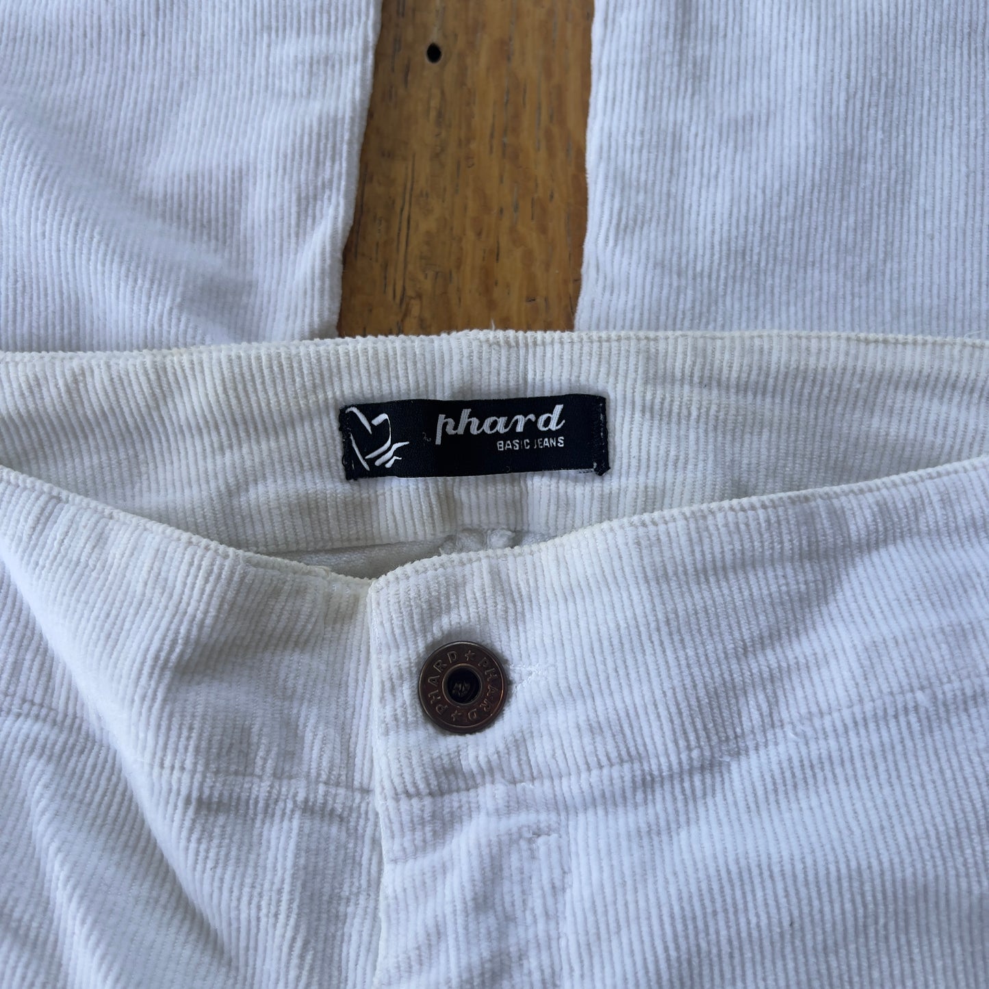 90s white corduroy jeans