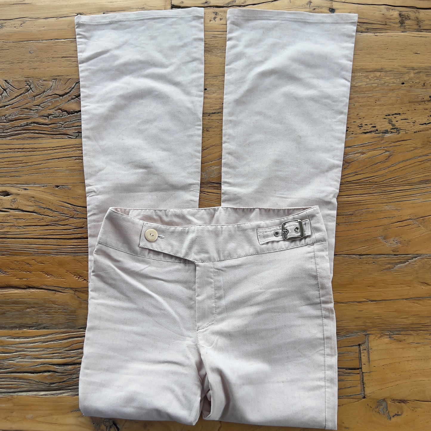 baby pink trousers