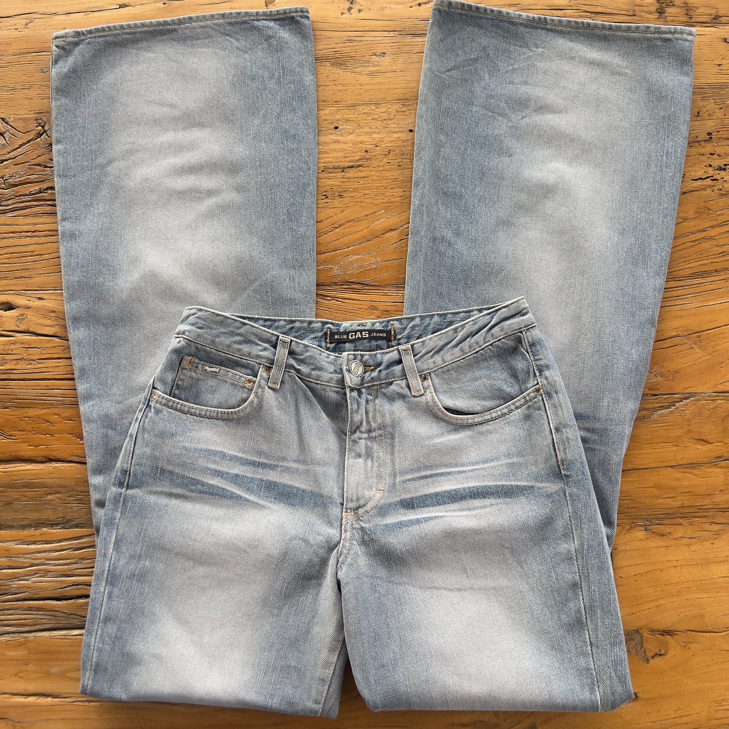 light wash flared GAS jeans