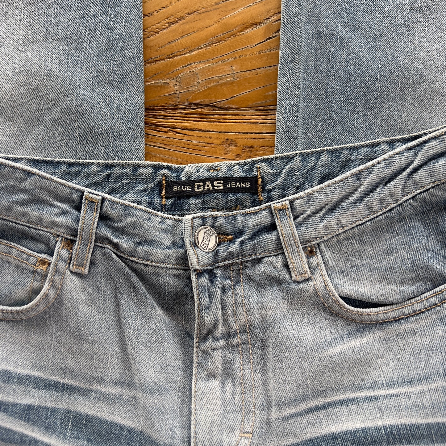 light wash flared GAS jeans