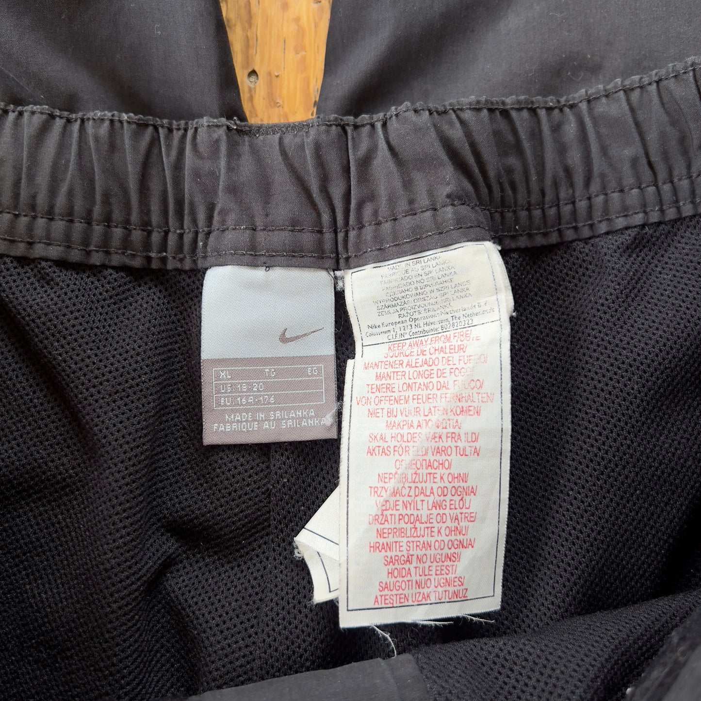 vintage Nike black track pants