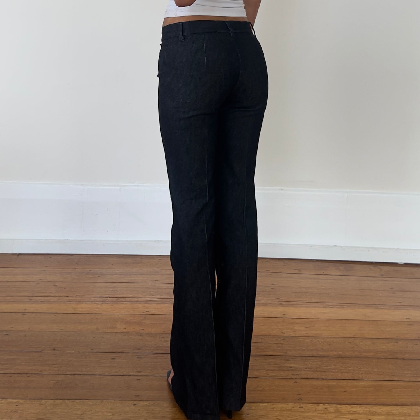 dark grey bootcut pants