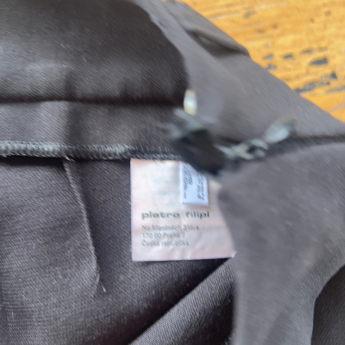 black wide leg trousers