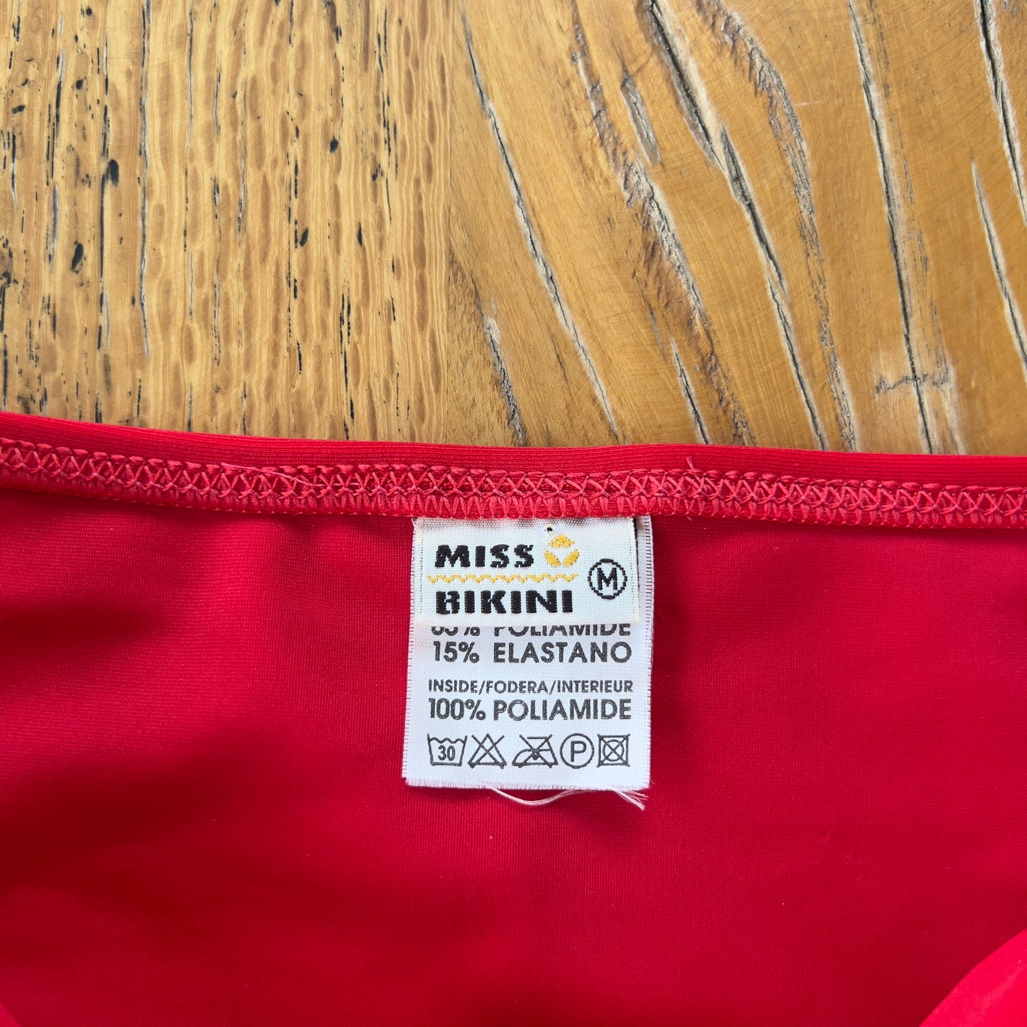 90s red strapless top