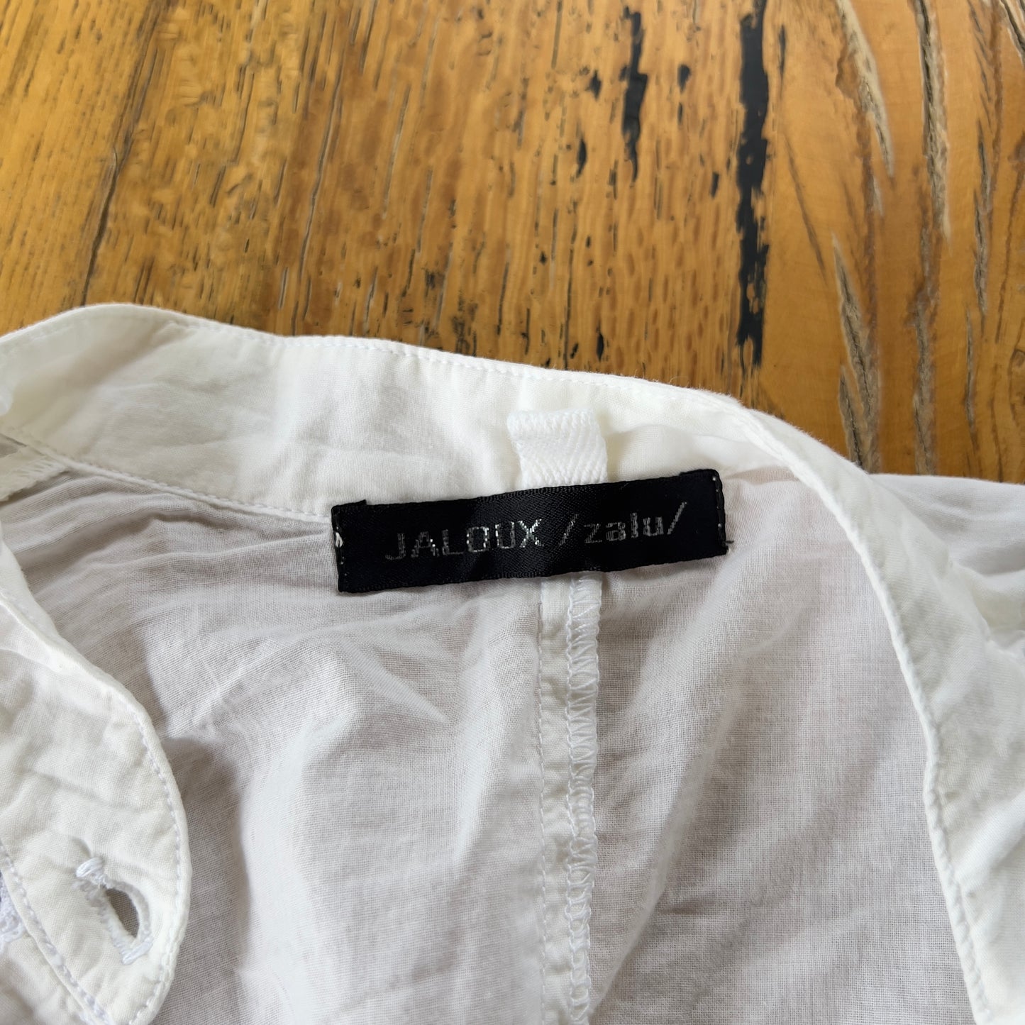 90s white fitted shirt