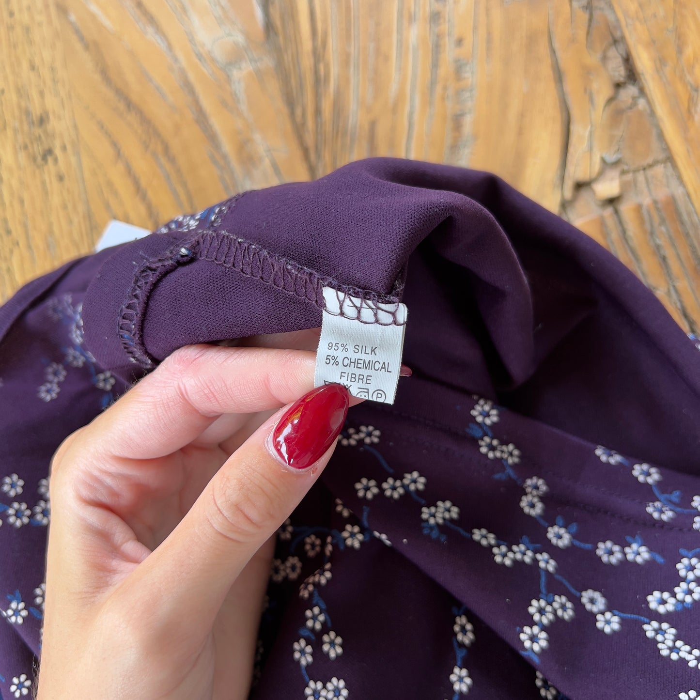 90s purple floral halter