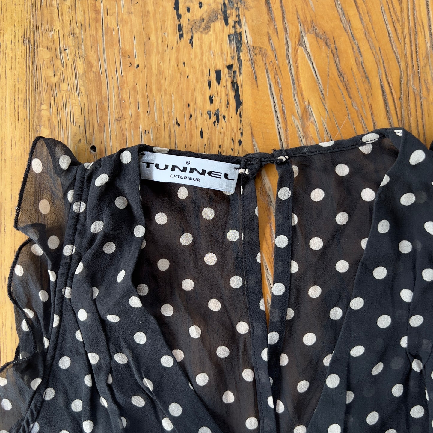 90s Italian silk polka-dot top