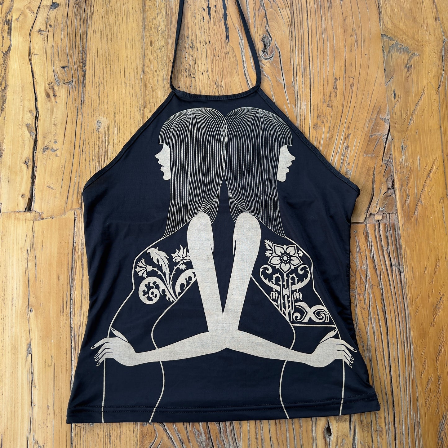 90s graphic halter top