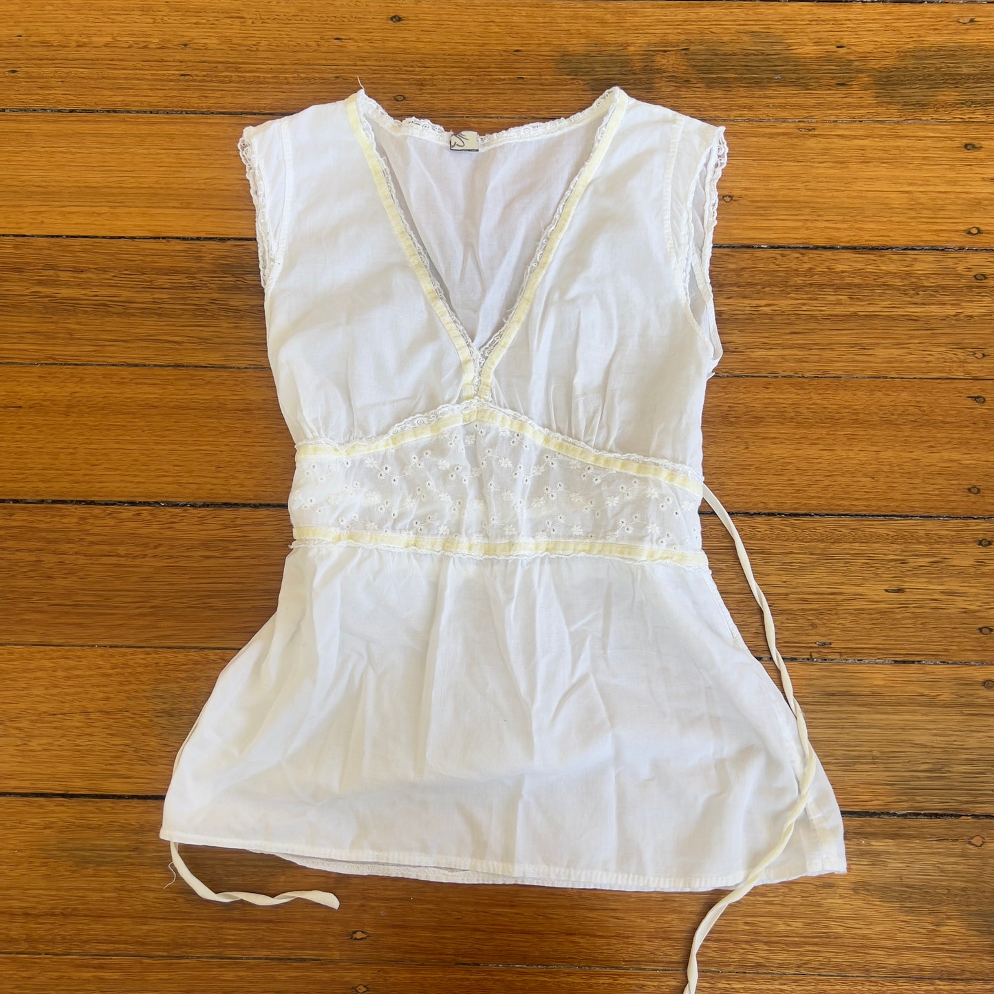 cotton tie up blouse