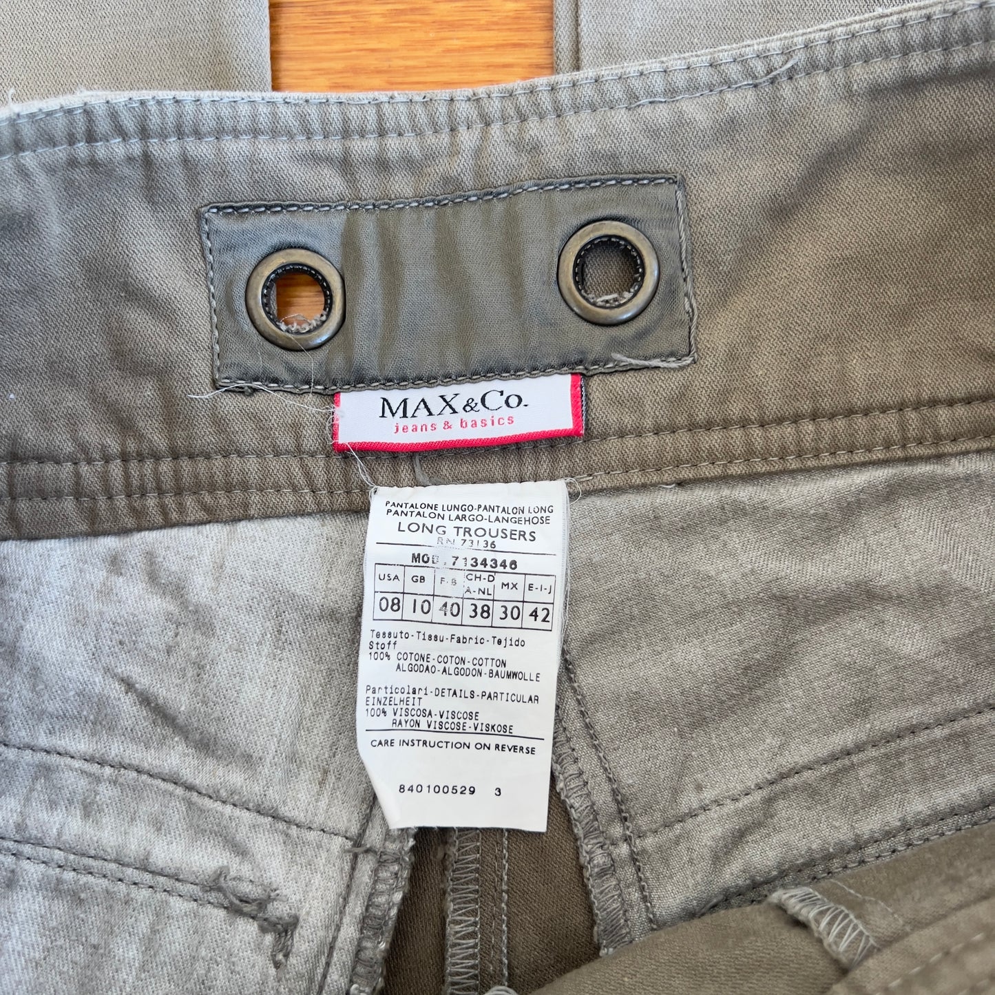 khaki cargo style pants