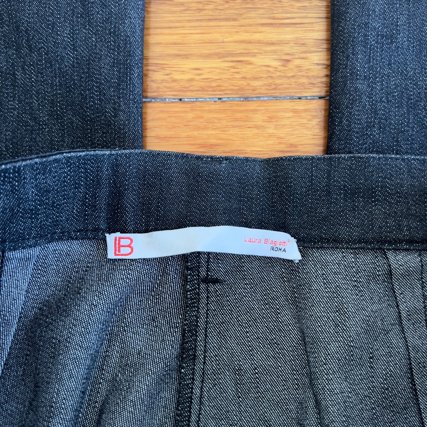 dark grey bootcut pants