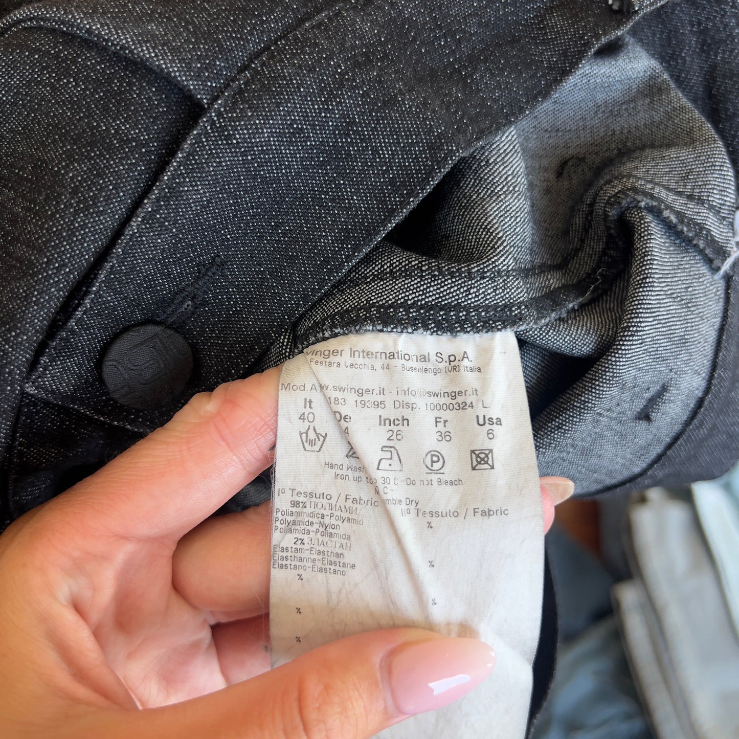 dark grey bootcut pants