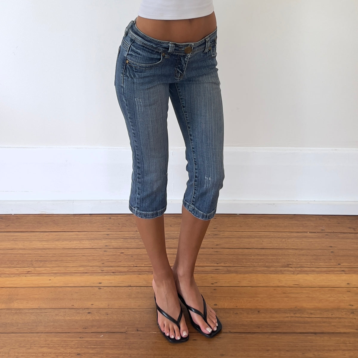 denim capri jeans