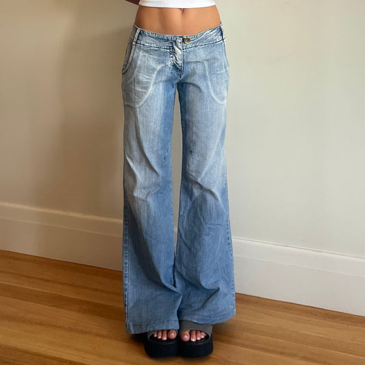 low rise wide leg jeans