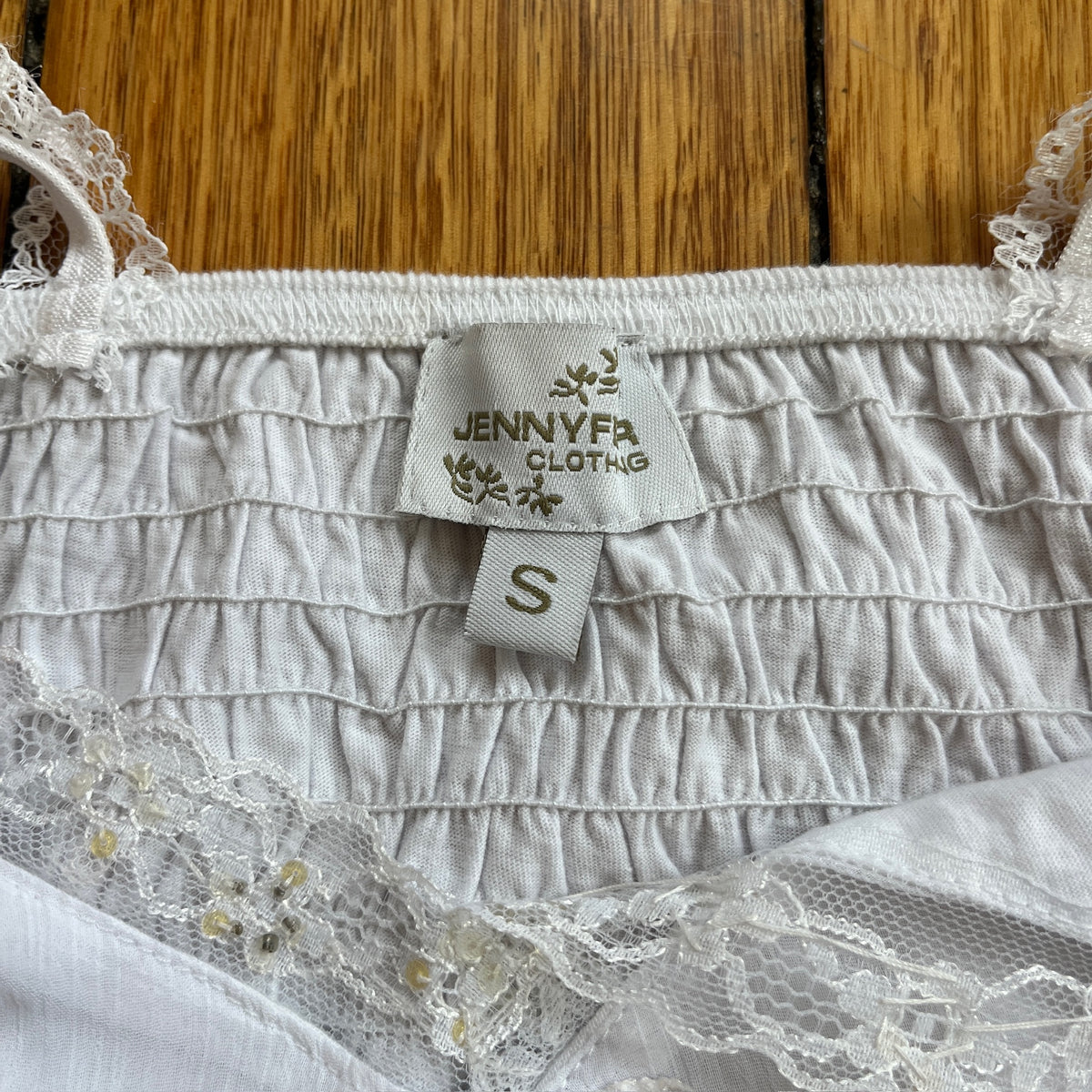 white lace detail cami