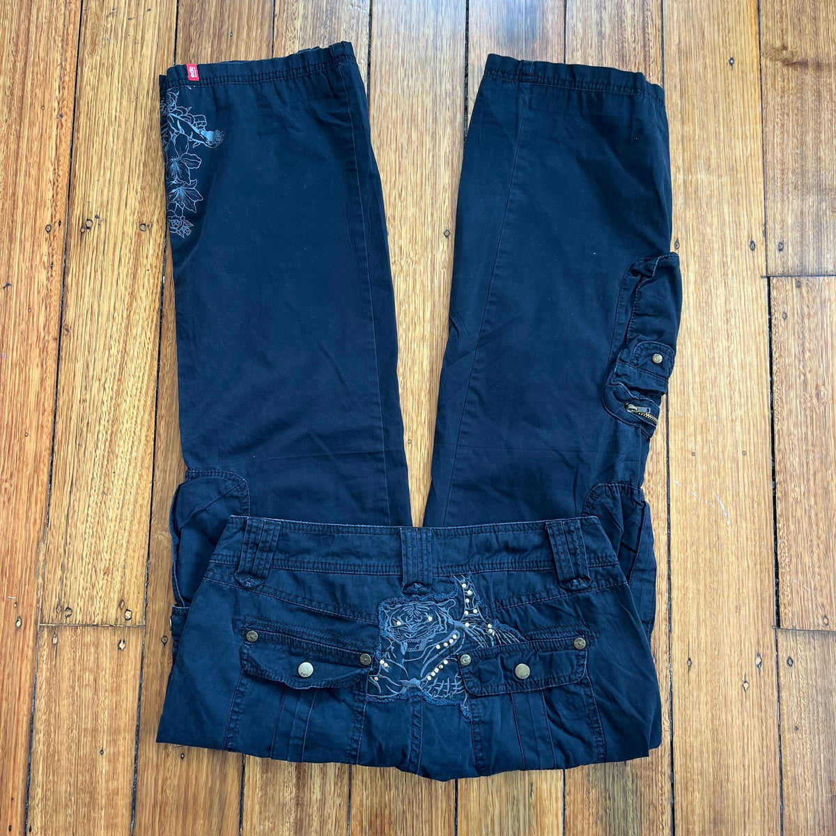 black cargo pants