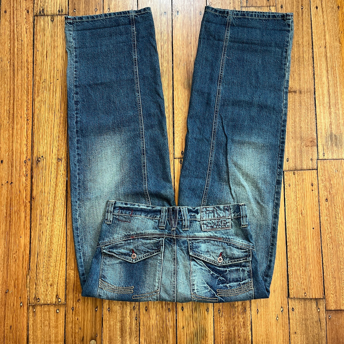 baggy barrel denim jeans