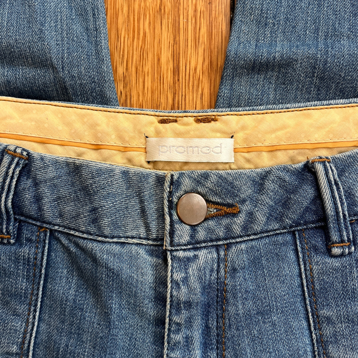 low rise flared jeans