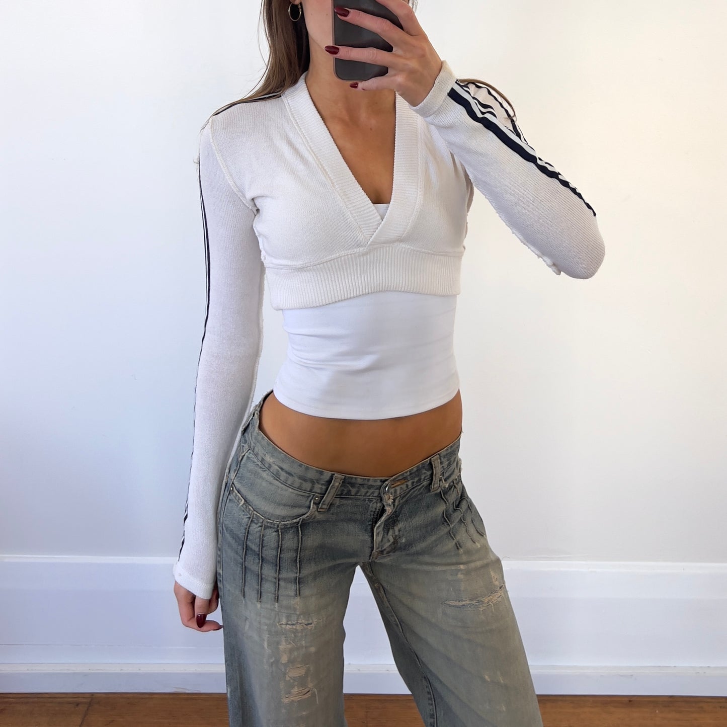 cropped long sleeve