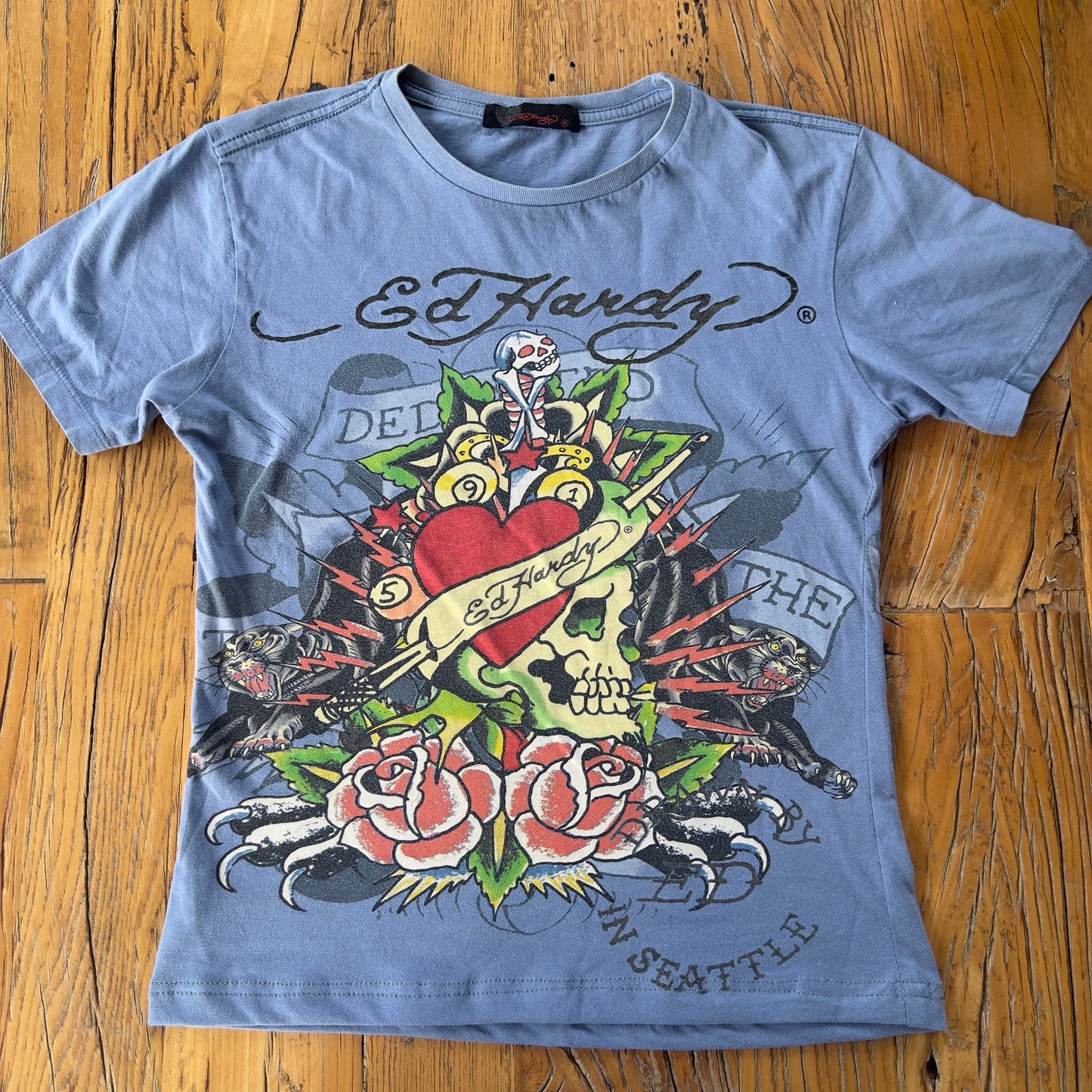 y2k graphic Ed Hardy t-shirt