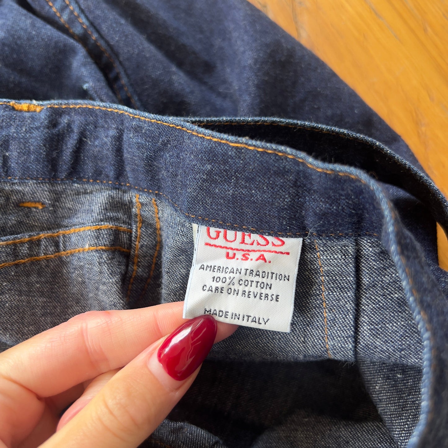 90s Guess Jeans maxi denim skirt