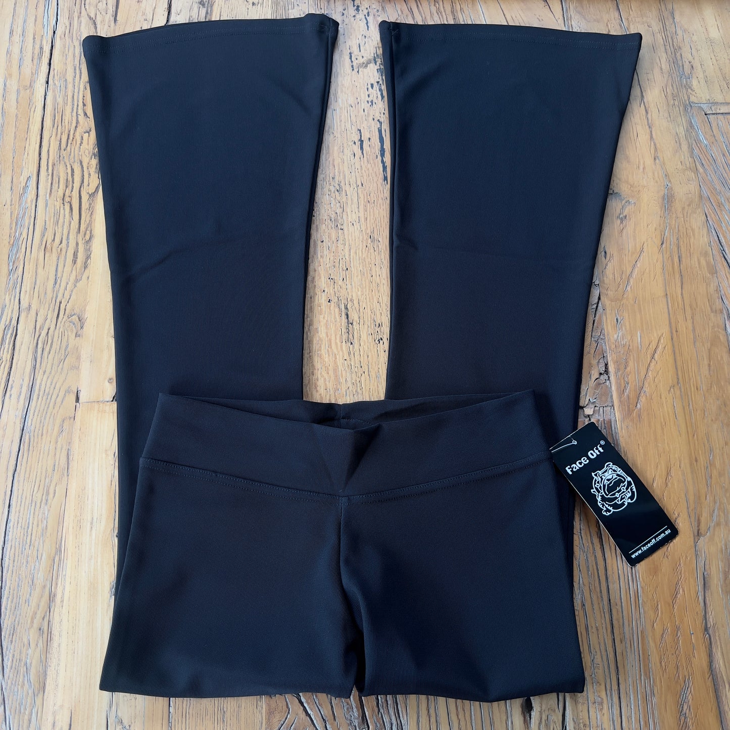 deadstock Face Off black flared pants