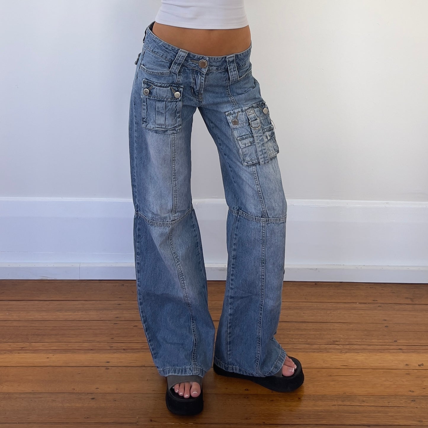 cargo style jeans