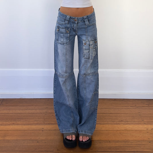 cargo style jeans