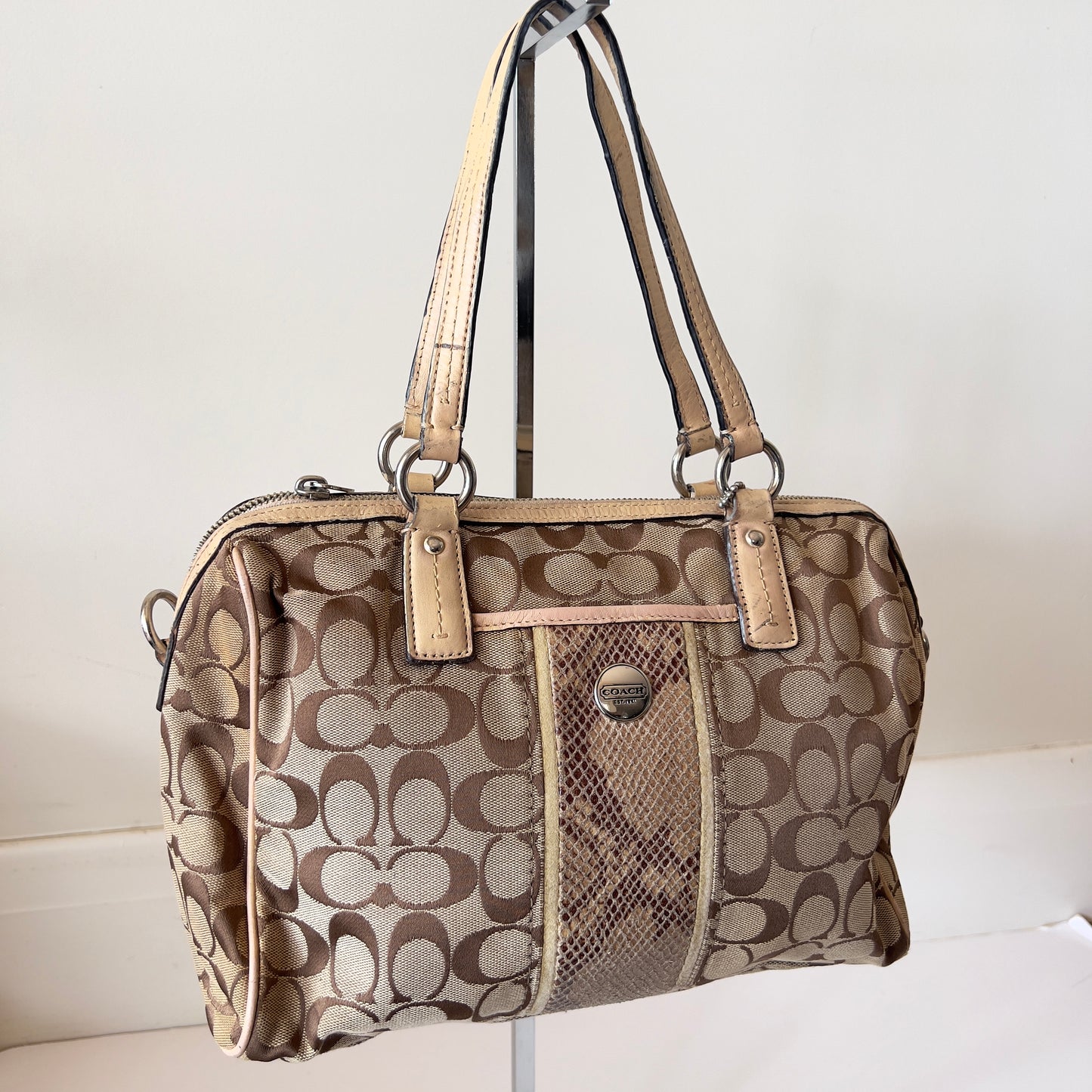 python singnature coach bag