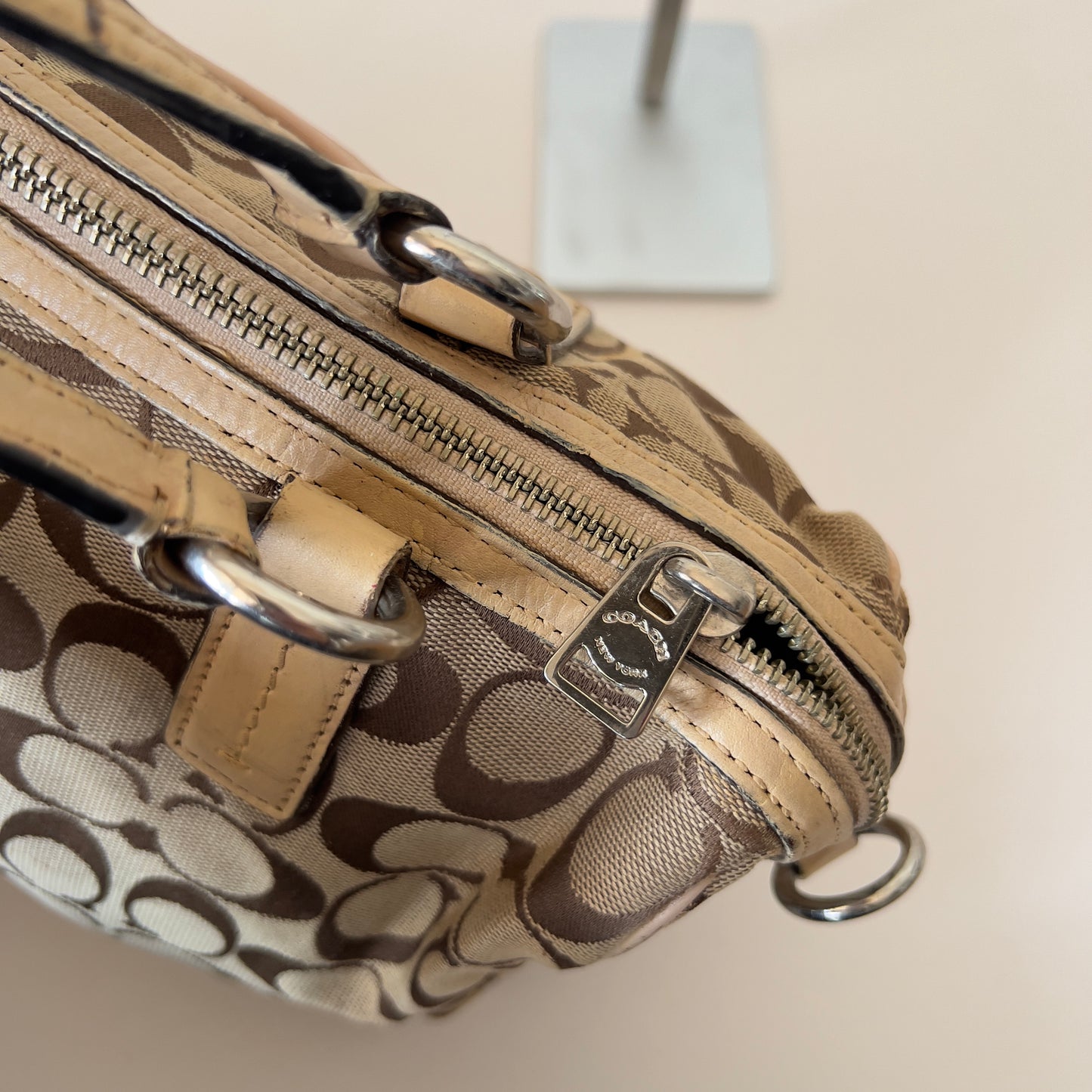 python singnature coach bag