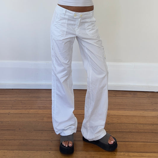 white cargo pants
