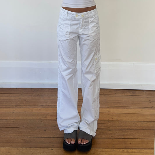 white cargo pants