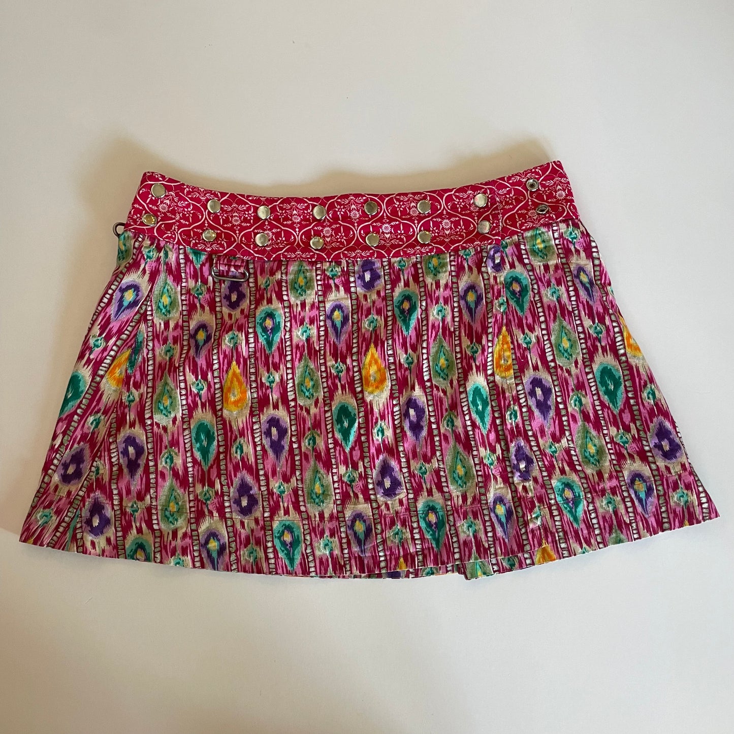 colourful mini skirt