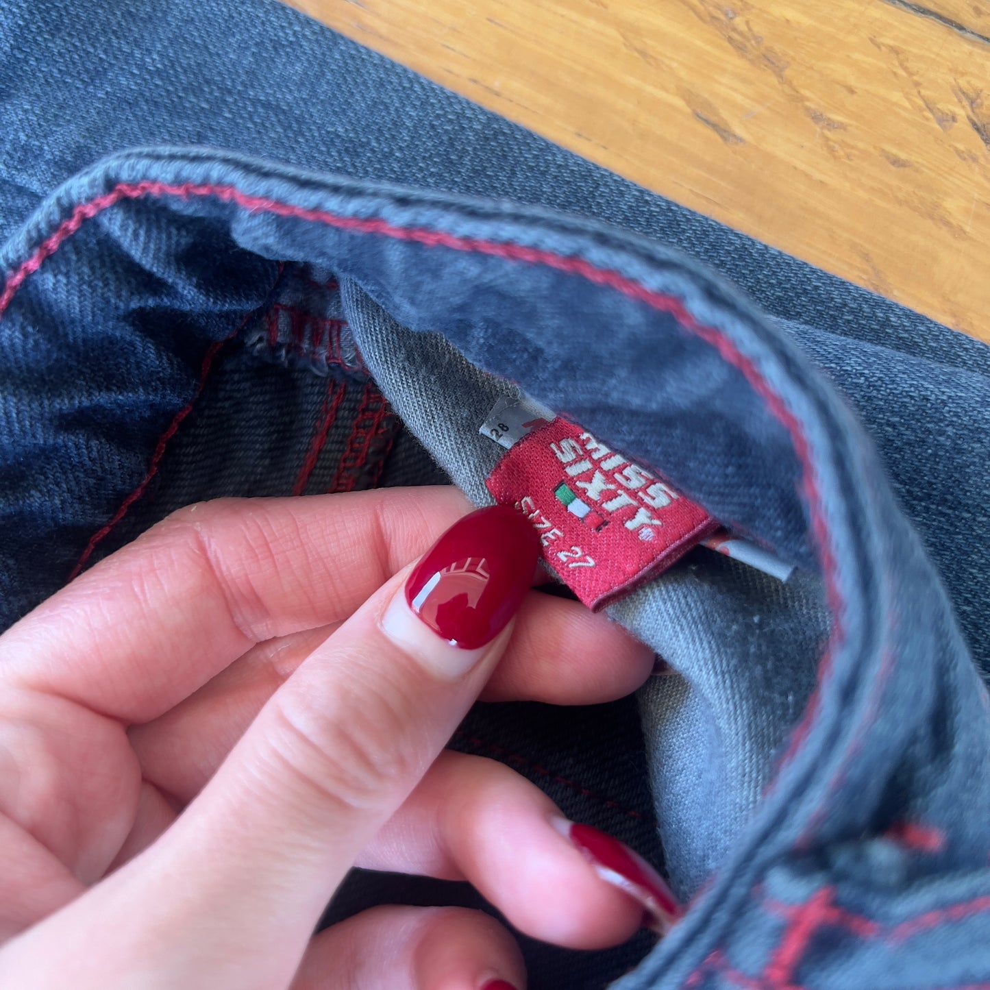 dark wash flared Miss Sixty jeans