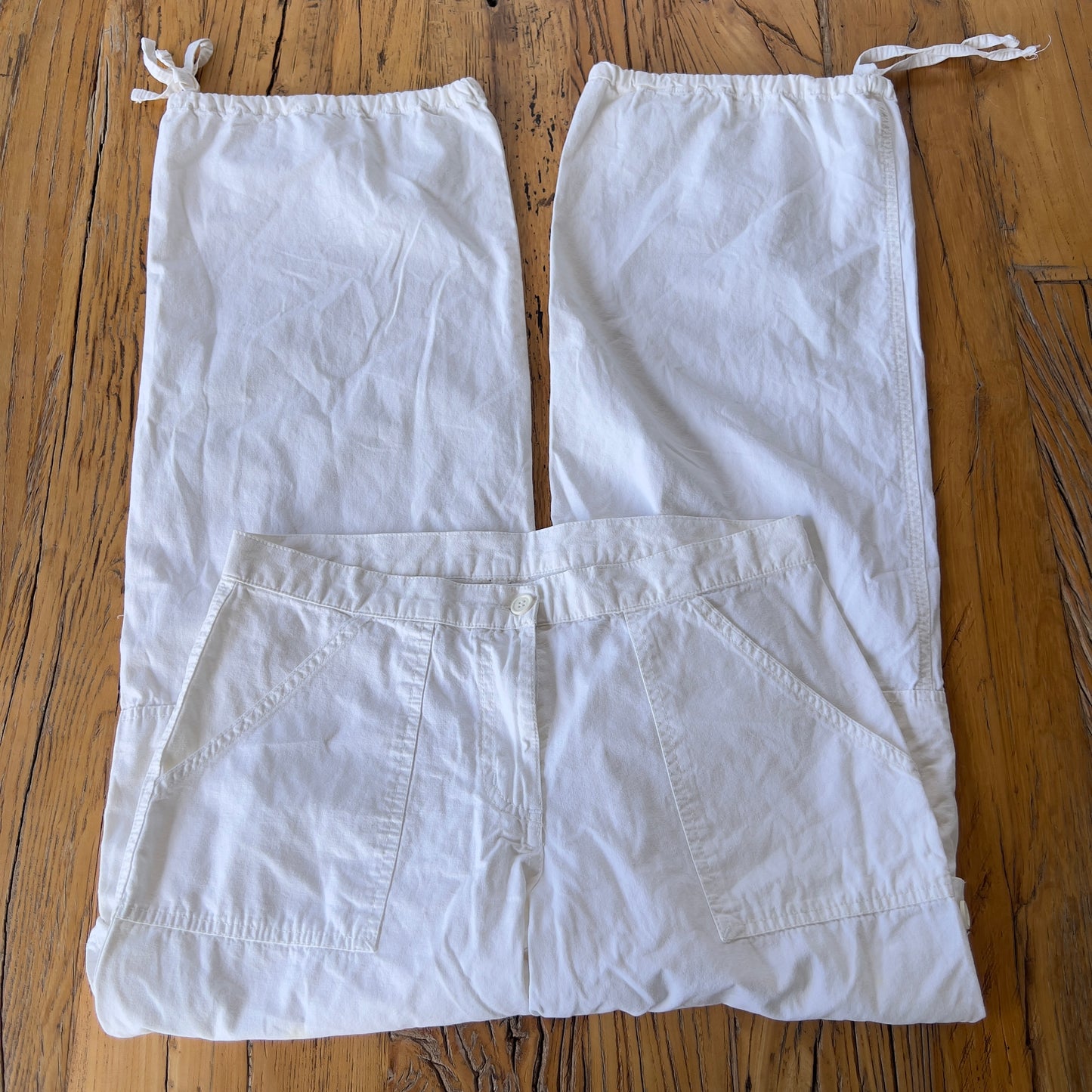 white cargo pants