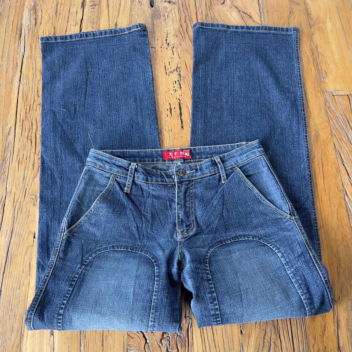 wide leg denim jeans