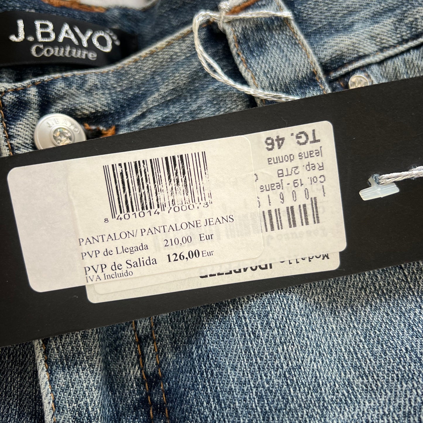 sequin/lace design jeans