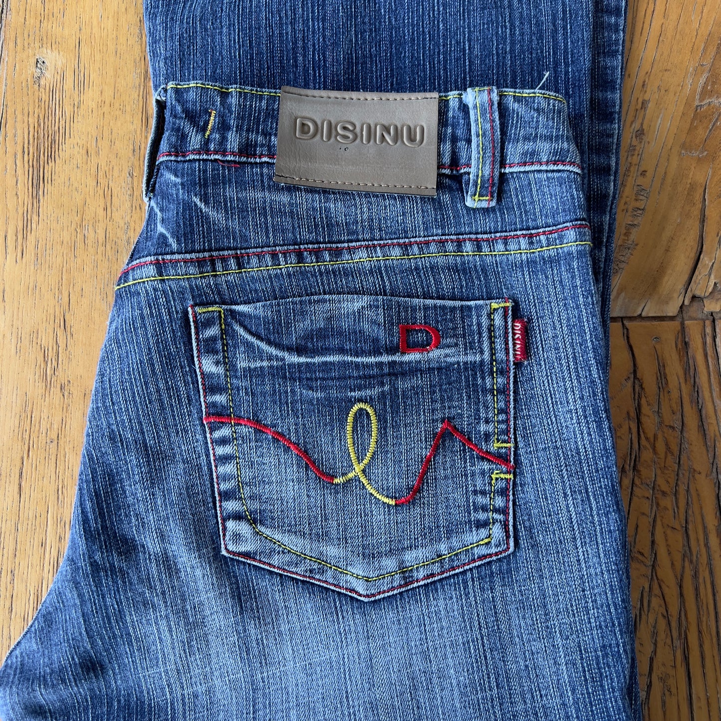 baggy flared denim jeans