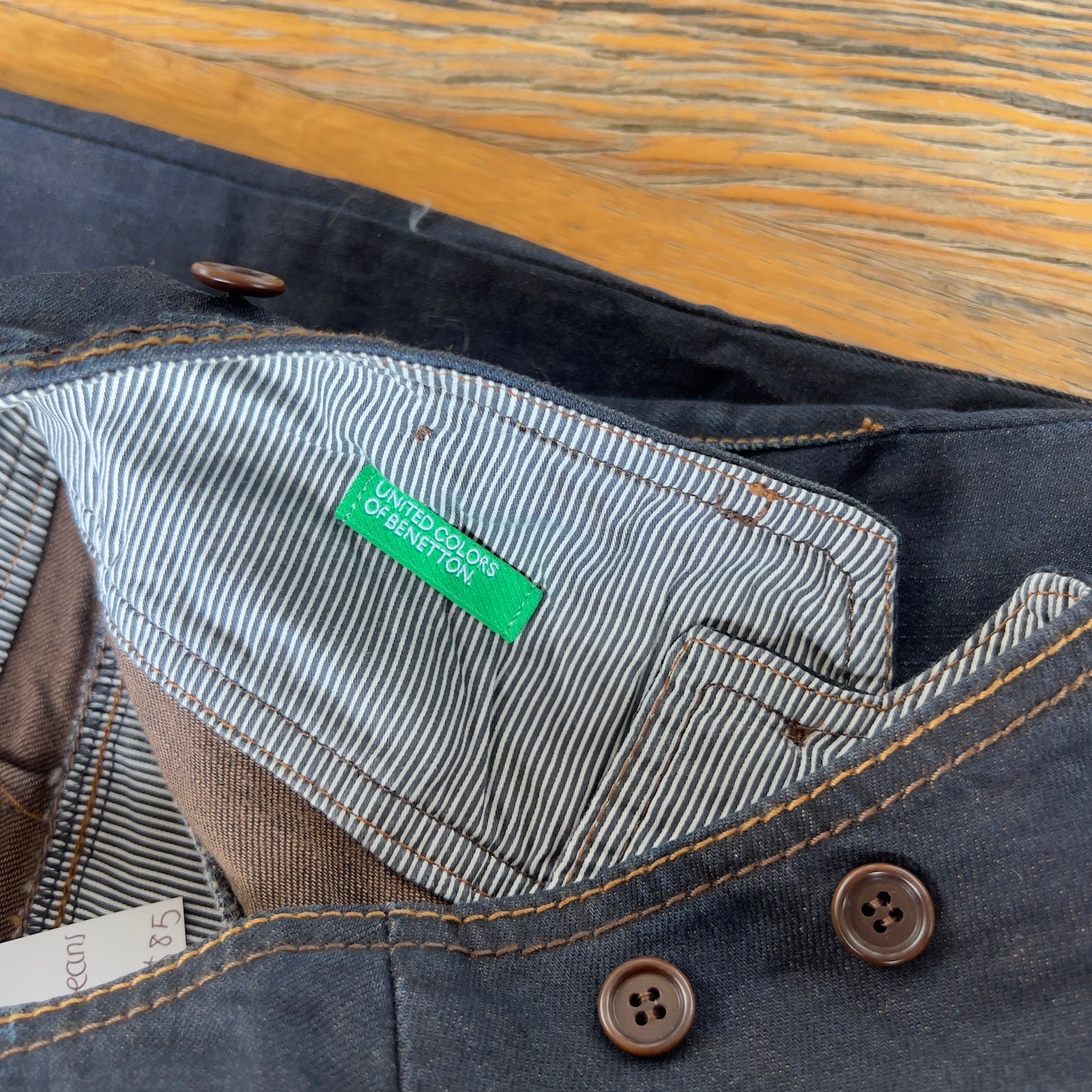 dark wash baggy denim jeans