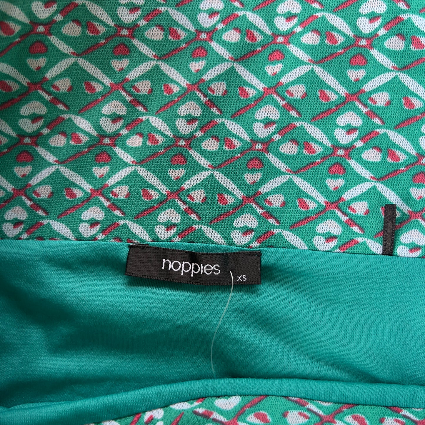 graphic print midi skirt