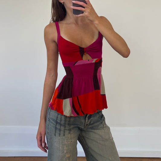 graphic print Guess top