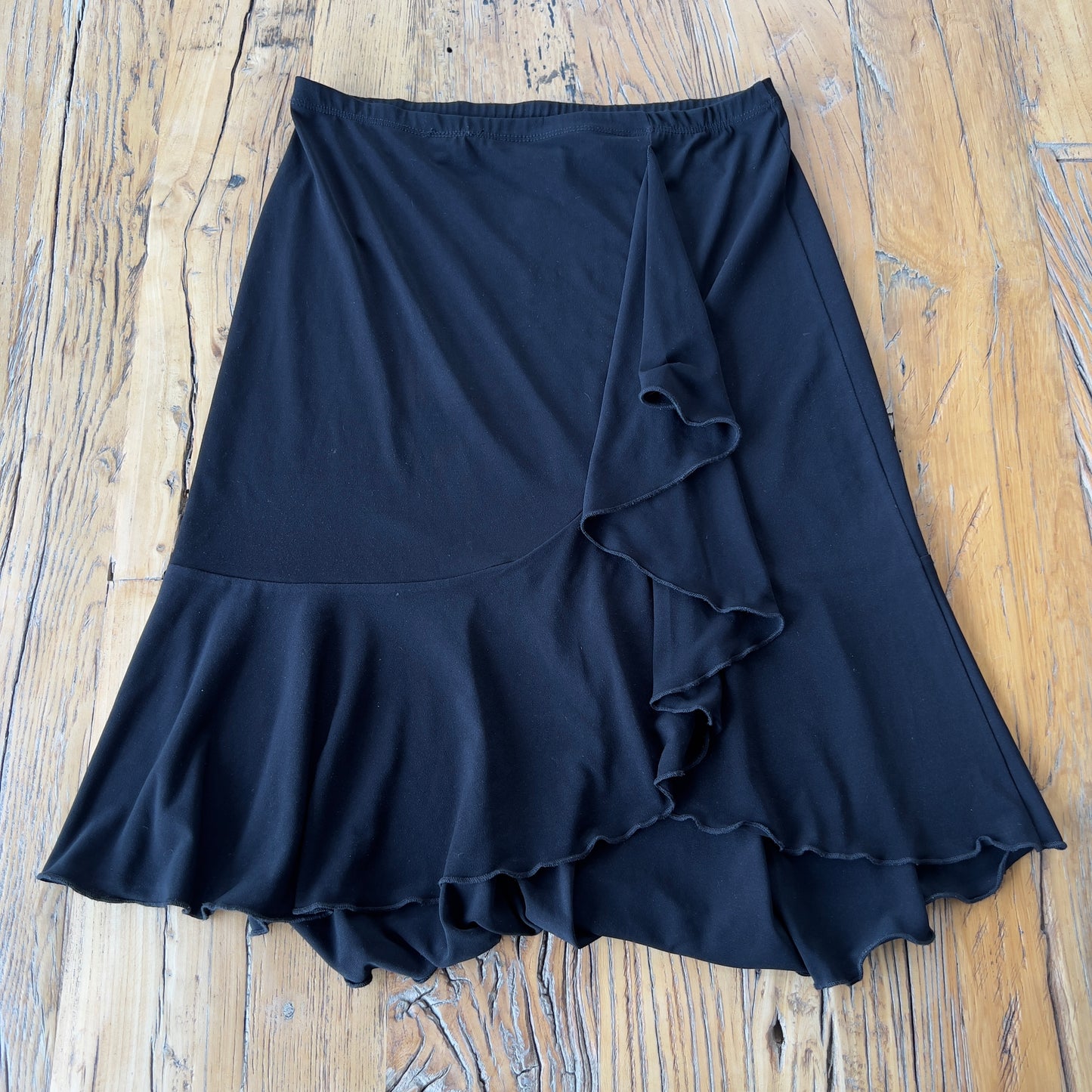 black midi skirt
