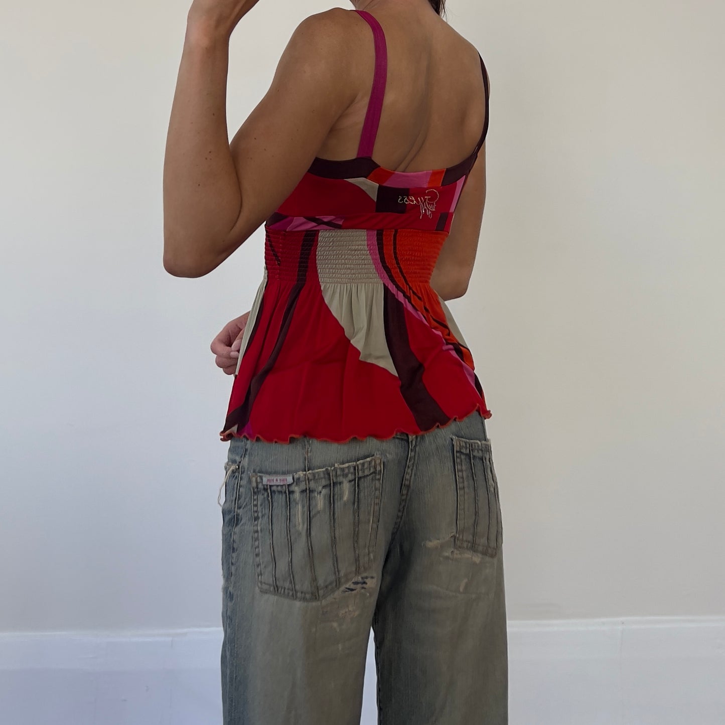 graphic print Guess top