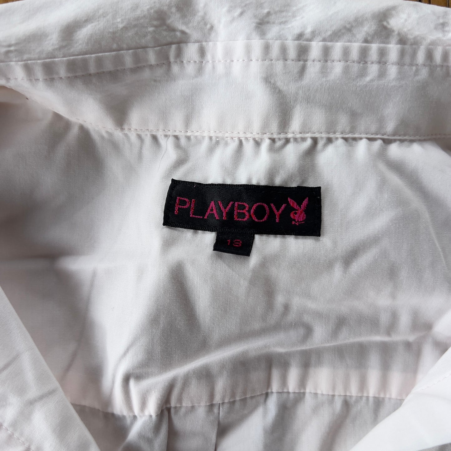 light pink Playboy ruched shirt